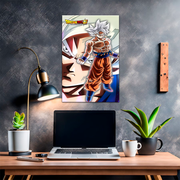 CUADRO DECORATIVO DRAGONBALL SUPER GOKU ULTRAINSTINTO