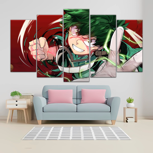 CUADRO DE ANIME ESCALONADO DEORATIVO MY HERO ACADEMIA IZUKU MIDORIYA