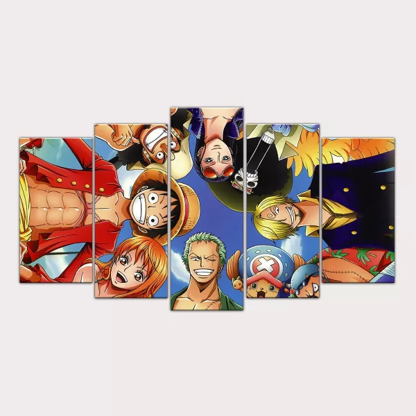 CUADRO DECORATIVO LUFFY Y SUS NAKAMAS