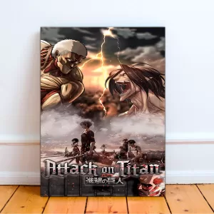 CUADRO DECORATIVO ESTILOPOSTER - ATAQUE A LOS TITANES