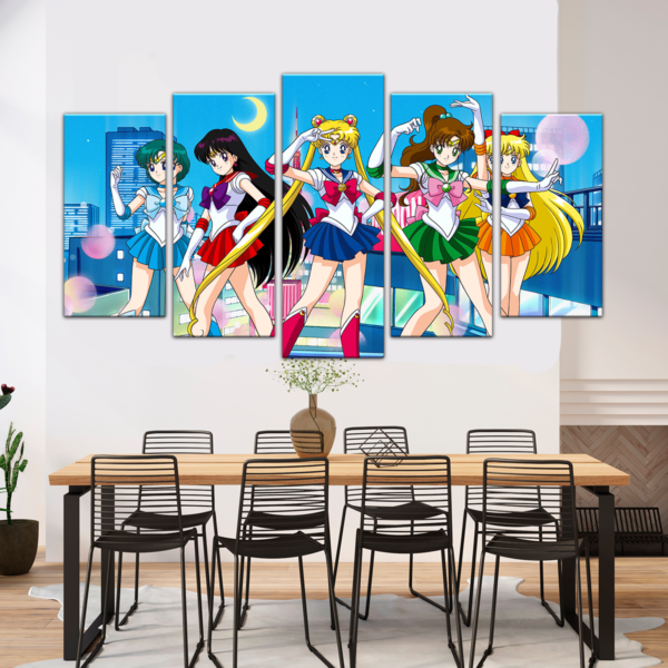 CUADRO ESCALONADO DECORATIVO SAILOR MOON