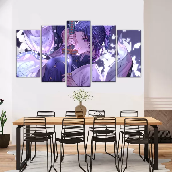 CUADRO DECORATIVO ESCALONADO SHINOBU KOCHO DE KIMETSU NO YAIBA