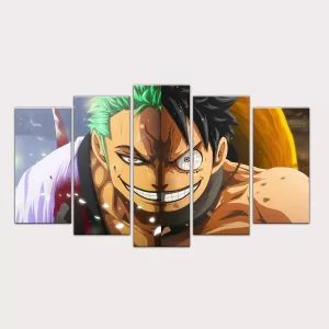 CUADRO ESCALONADO DE LUFFY Y ZORO