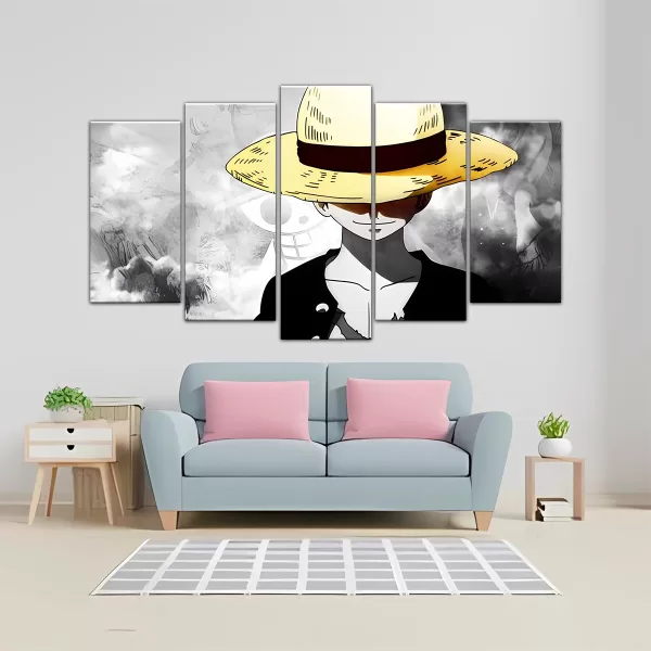 CUADRO DECORATIVO ESCALONADO ONEPIECE LUFFY