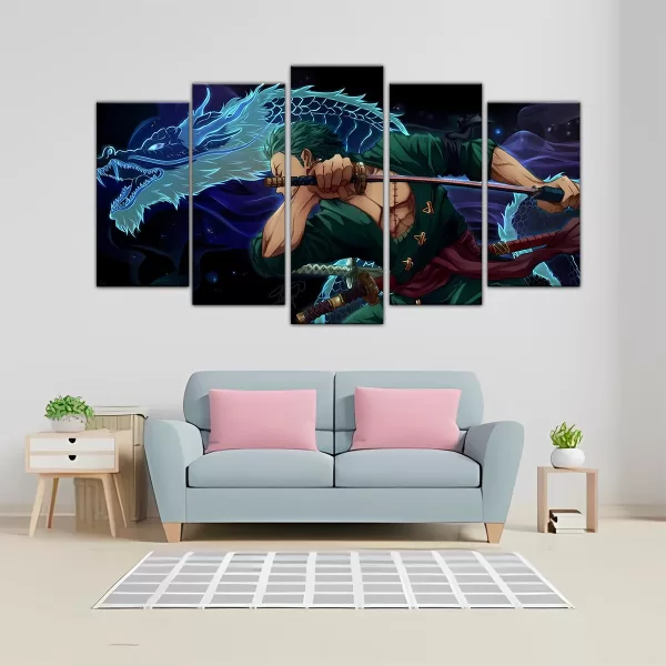 CUADRO DECORATIVO ESCALONADO ONEPIECE - ZORO