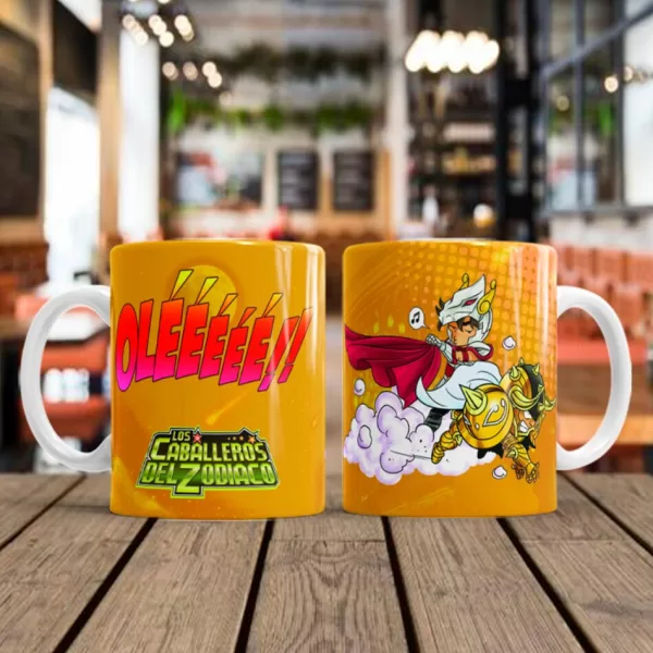 TAZA PERSONALIZADA CABALLEROS DEL ZODIACO