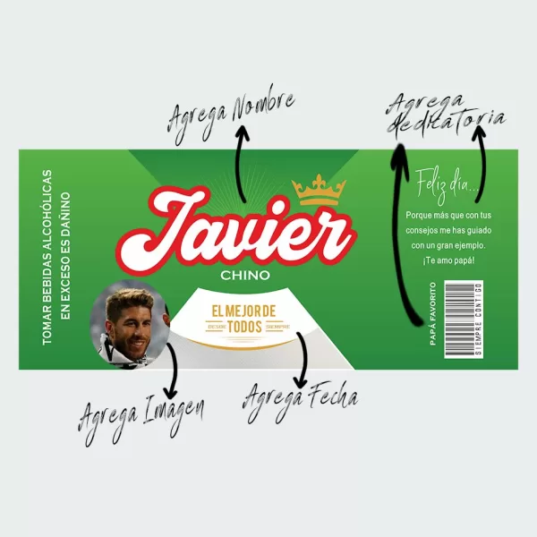 LATA DE CERVEZA PILSEN PERSONALIZADA - Imagen 2