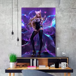 CUADRO POSTER AHRI- LEAGUE OF LEGENDS