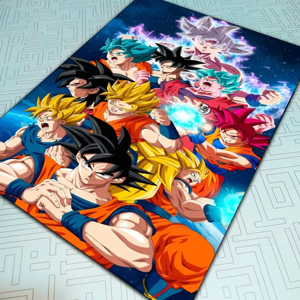 CUADRO POSTER FASES DE GOKU