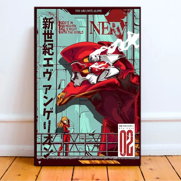 CUADRO POSTER NEON GENESIS EVANGELION