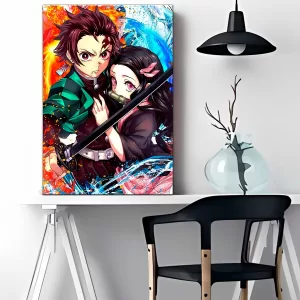 CUADRO POSTER TANJIRO NEZUKO