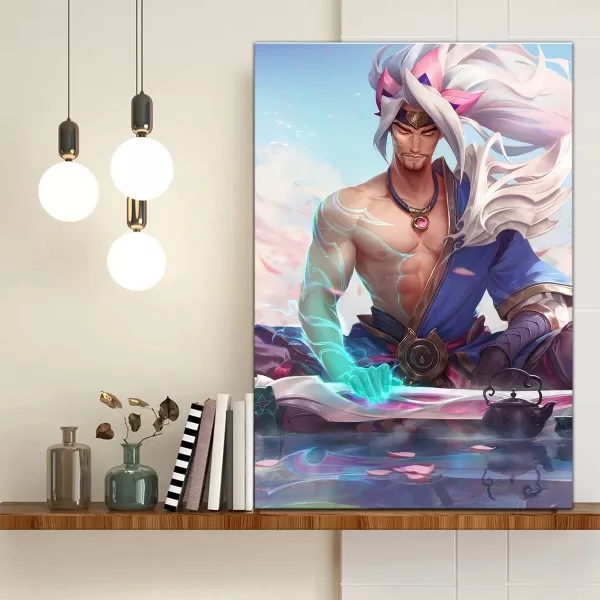 CUADRO POSTER YASUO - LEAGUE OF LEGENDS