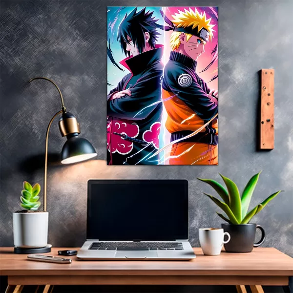 CUADRO POSTER NARUTO SASUKE