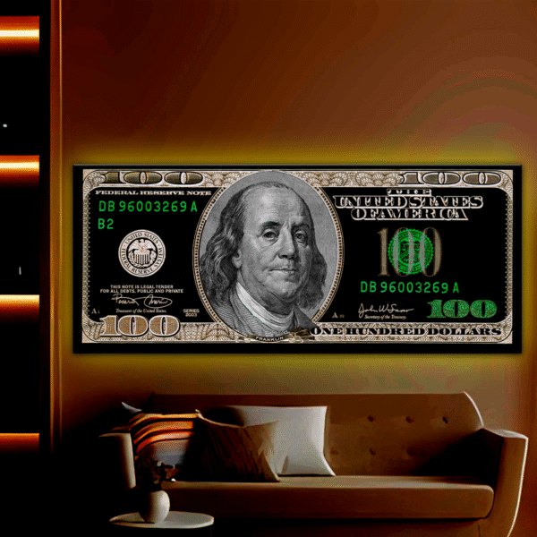 CUADRO DOLAR BENJAMIN FRANKLIN