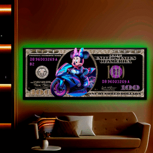 DOLAR MINNIE EN MOTO