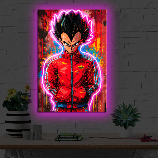 CUADRO NEON VEGETA