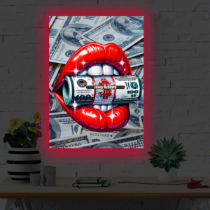 CUADRO DE NEÓN LABIOS